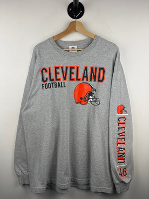 Vintage NFL Cleveland Browns Grey Long Sleeve