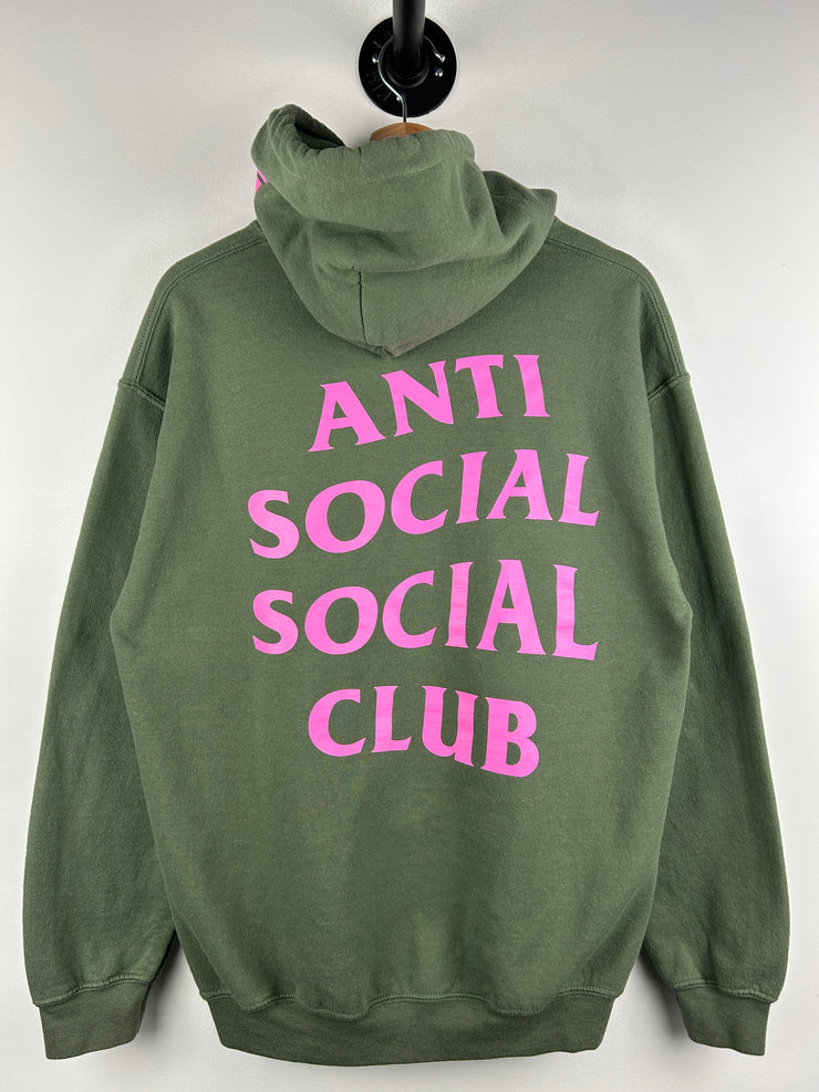 Anti Social Social Club Undefeated Club Olive Hoodie