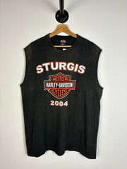 Vintage 2004 Harley Davidson Sturgis Black Tank Top