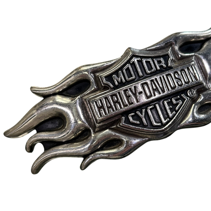 Harley Davidson 2004 Flame Silver Belt Buckle
