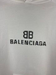 Balenciaga BB Pixel White Hoodie