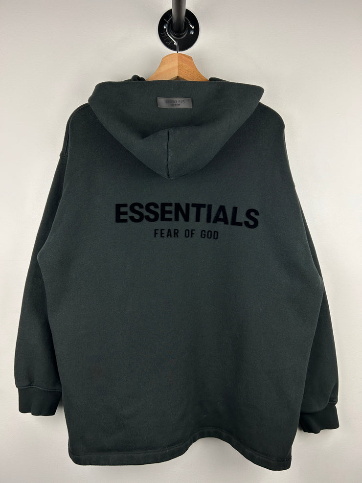 Fear Of God Essentials Stretch Limo Relaxed Black Hoodie