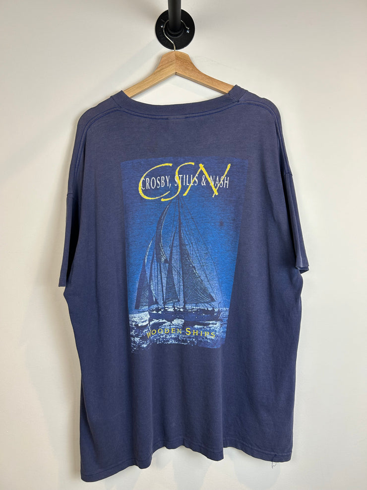 Vintage 1994 Crosby Stills & Nash Navy Tee