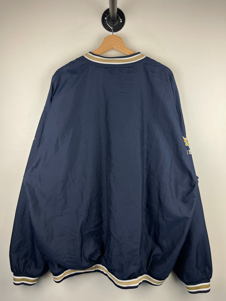 Vintage 90s Reebok Notre Dame Navy Pullover Windbreaker