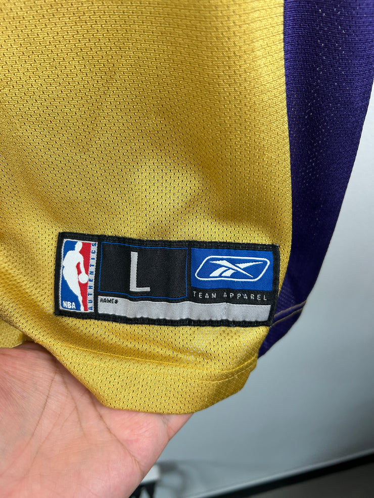 Vintage NBA Reebok Los Angeles Lakers Payton Yellow Basketball Jersey