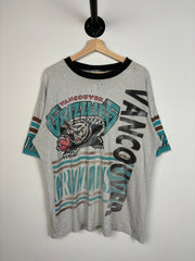 Vintage 90's Vancouver Grizzlies Faded Grey Tee