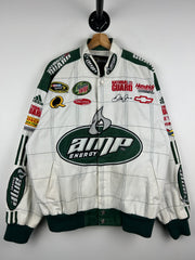 Vintage Nascar Chase Dale Jr AMP Energy White Racing Jacket