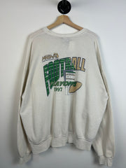 Vintage 1997 Michigan High School Football White Crewneck