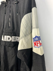 Vintage 90's Starter Raiders Pullover Insulated Hooded Jacket