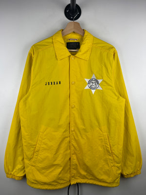 Vintage Nike Jordan Security Yellow Coaches Jacket