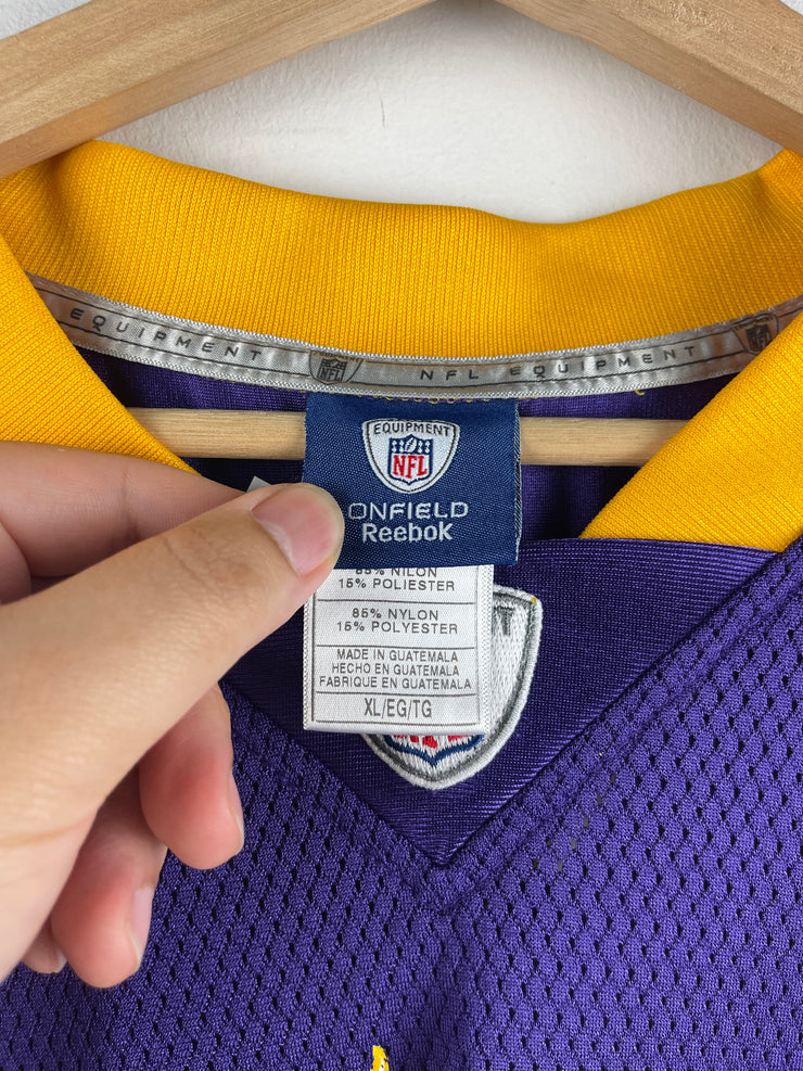 Vintage NFL Reebok Minnesota Vikings Peterson Purple Football Jersey
