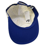 Vintage 90s Labatt Blue Beer Slo Pitch White Pin Stripe Snapback Hat