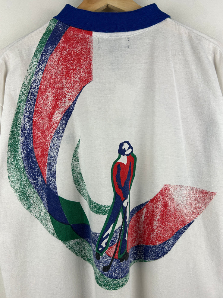 Vintage 90s Givenchy Golf White Polo Shirt