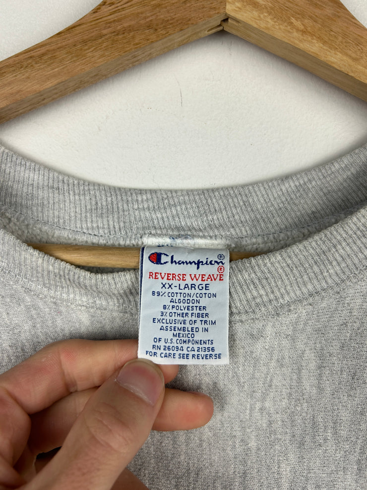Vintage 90s Champion Reverse Weave A1 Steak Sauce Grey Crewneck