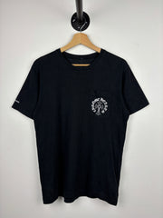 Chrome Hearts Horseshoe Cross Triple Logo Tonal Black Tee