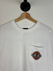 Vintage Harley Davidson North Carolina White Tee