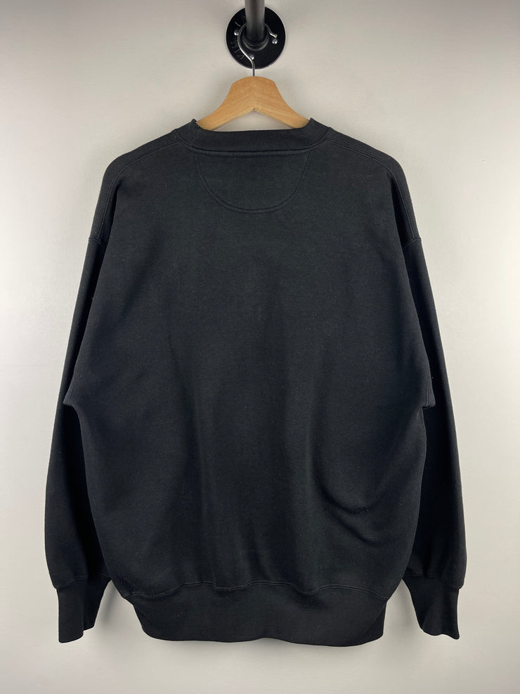 Vintage 90s NHL Buffalo Sabres Embroidered Black Crewneck