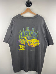 Vintage 90s Nascar Camel Smokes Jimmy Spencer Faded Black Tee