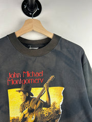 Vintage 90s John Michael Montgomery Lifes A Dance Tour Black Tee