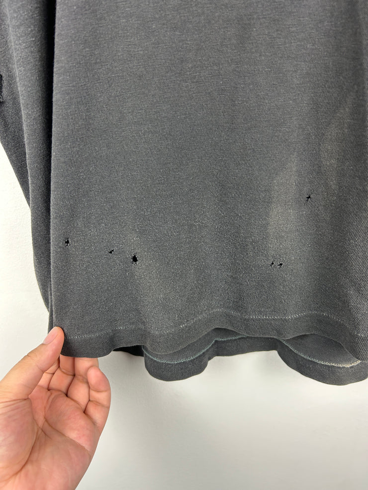 Vintage 70s Stanfields Barn Bash Police Black Pocket Tee