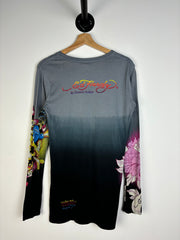 Vintage Y2K Ed Hardy Grey Long Sleeve