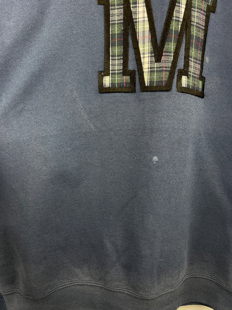 Vintage 90s Disney Mickey & Co M Embroidered Navy Crewneck