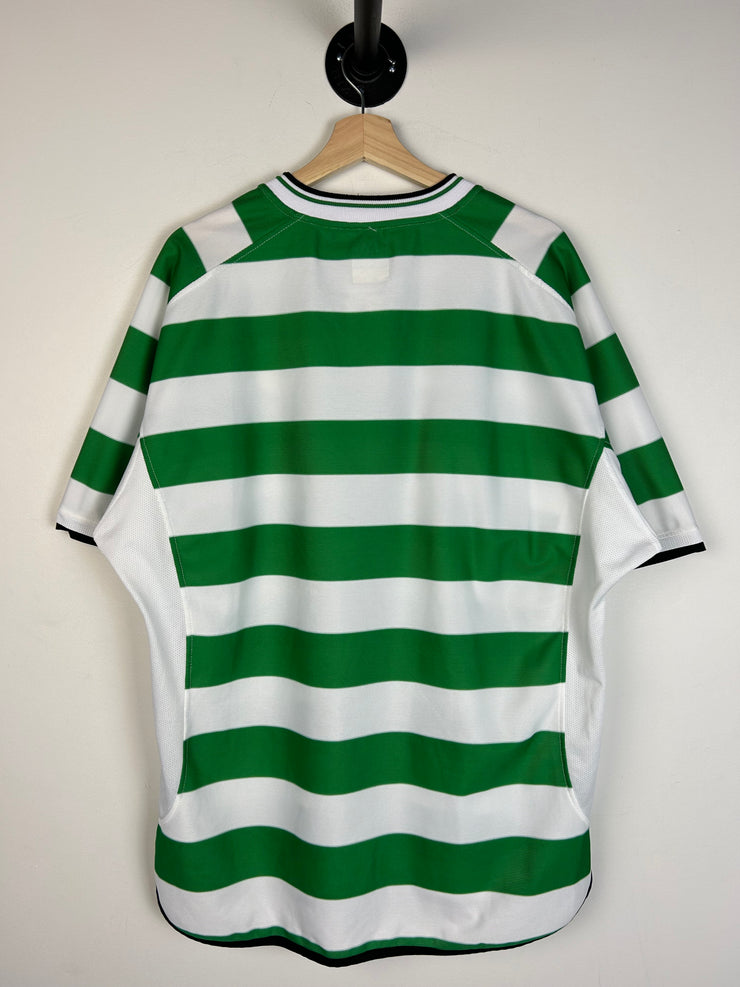 Vintage 1999-2001 Umbro Celtic Football Green & White Soccer Jersey