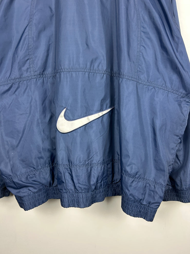 Vintage 90s Nike Swoosh Navy Windbreaker