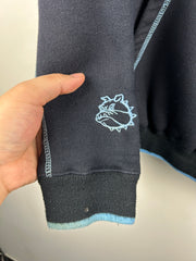 Vintage Y2K Exco Bulldog Black & Baby Blue Hoodie