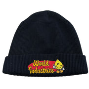 Vintage 90s World Industries Skateboards Black Beanie