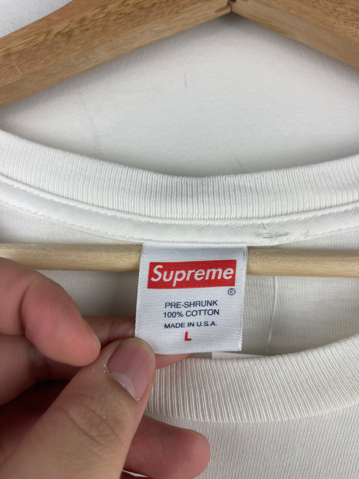 Supreme FW18 Liquid White Tee