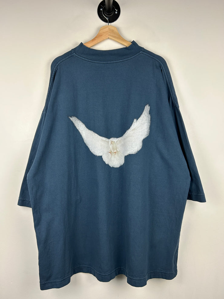 Yeezy Gap Dove 3/4 Sleeve Dark Blue Tee