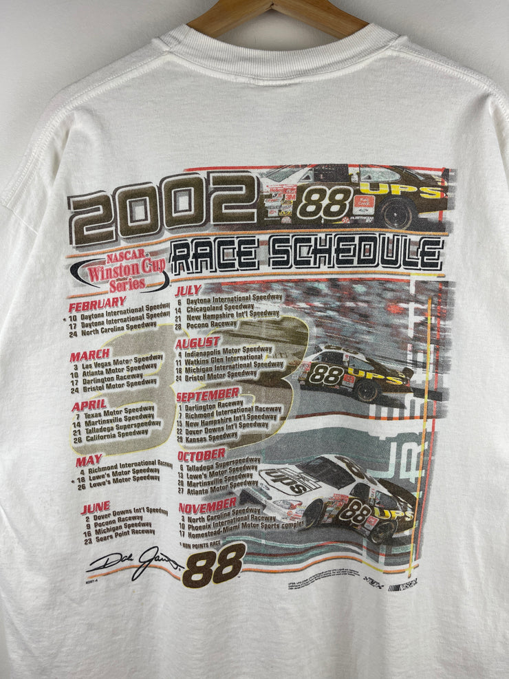 Vintage Nascar Dale Jarrett UPS White Tee