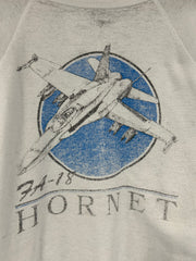 Vintage 80's Hornet Jet White Crewneck