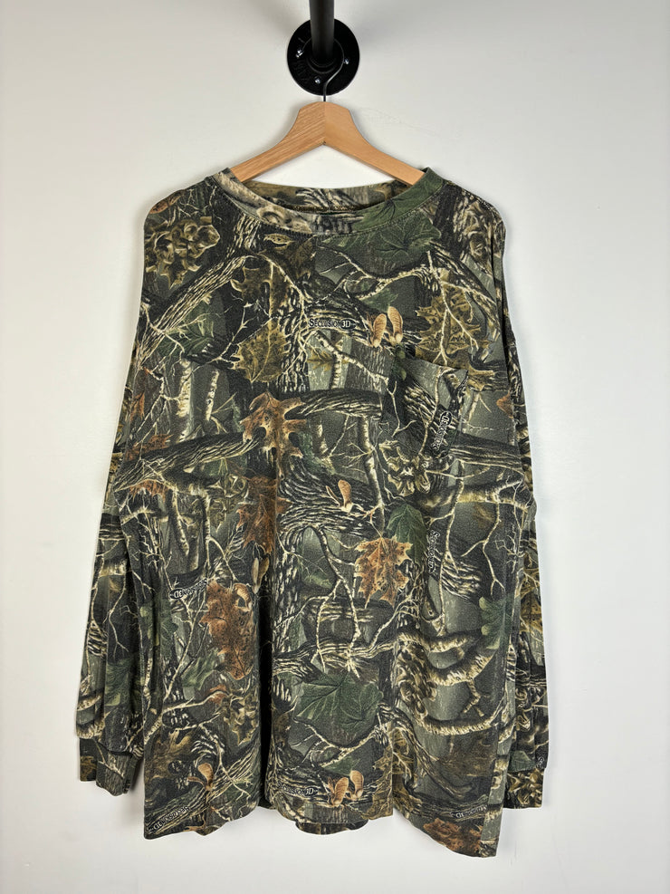 Vintage Y2K Cabelas Real Tree Camo Long Sleeve