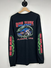Vintage Harley Davidson Alligator Florida Black Long Sleeve