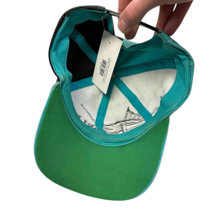 Vintage 90s MLB Florida Marlins Big Logo Split Panel Snapback
