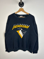 Vintage 90s NHL Pittsburgh Penguins Black Crewneck