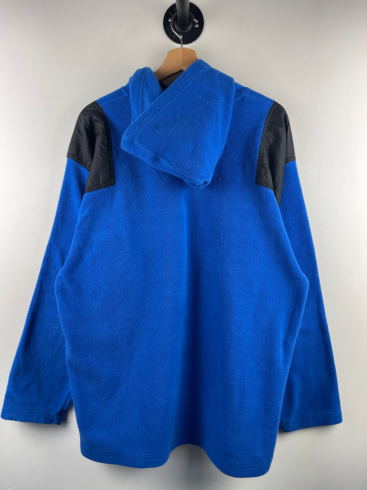 Vintage 90s NFL Buffalo Bills Multi Pocket Blue Fleece Hoodie