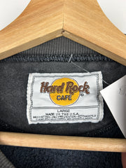 Vintage 90s Hard Rock Café New York Faded Black Crewneck