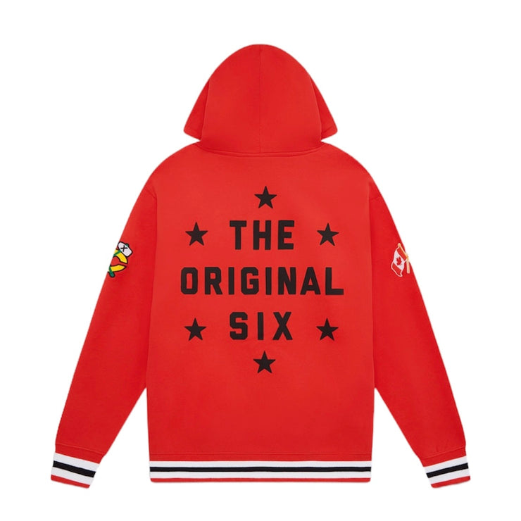 OVO X NHL Chicago Blackhawks Red Hoodie