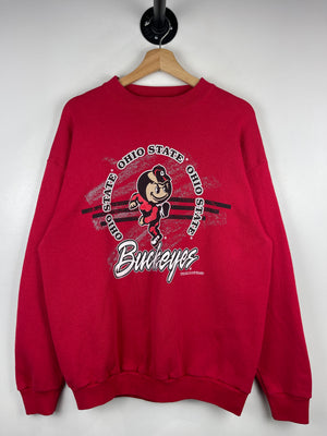 Vintage 90s Ohio State Buckeyes Red Crewneck