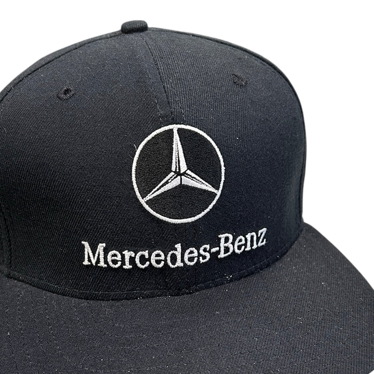 Vintage 90s New Era Mercedes Benz Black Strapback Hat