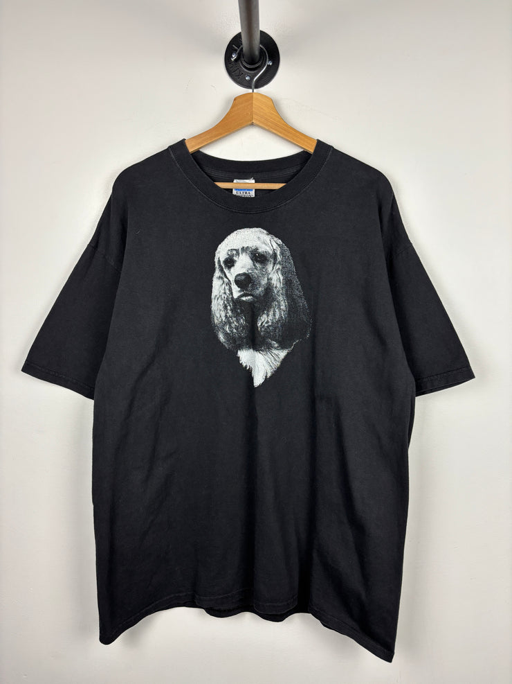 Vintage Dog Cocker Spaniel Black Tee