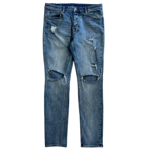 Ksubi Chitch Layover Trashed Blue Denim Jeans