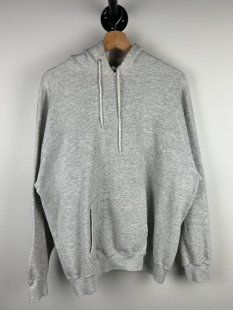 Vintage 90s Tultex Ultra Fleece Grey Essential Blank Hoodie