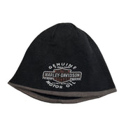 Vintage Y2K Harley Davidson Black Reversible Beanie