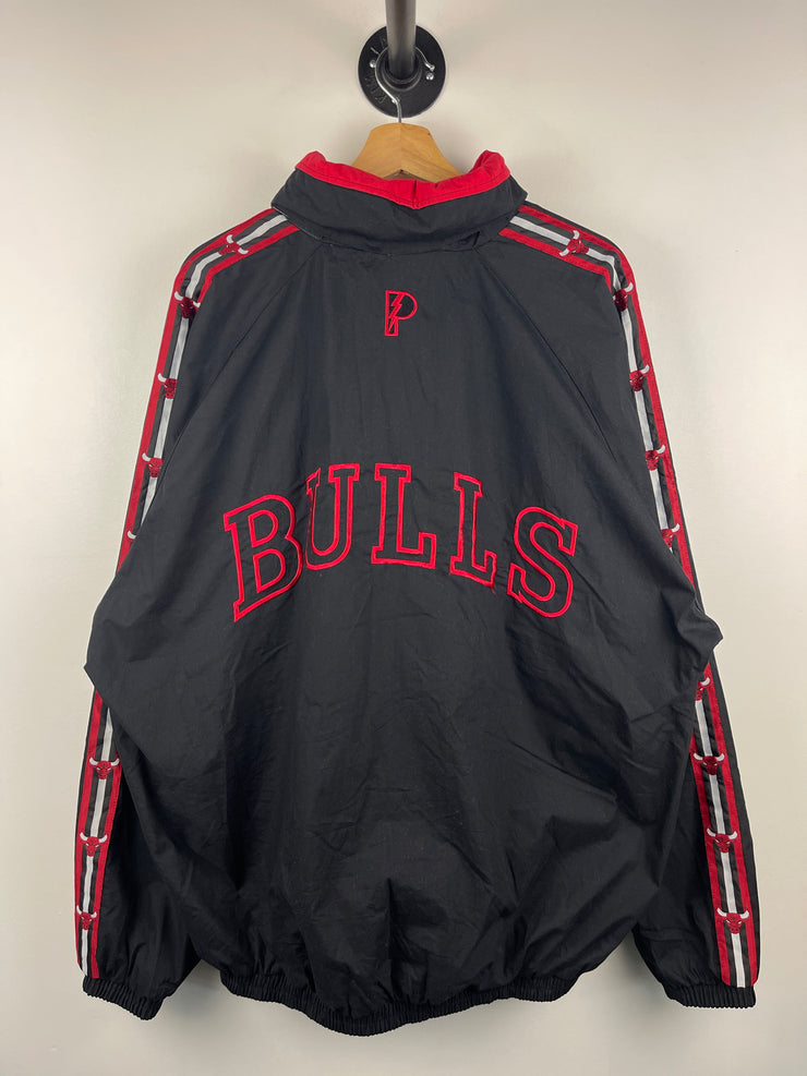 Vintage 90s NBA Pro Player Chicago Bulls Black Windbreaker
