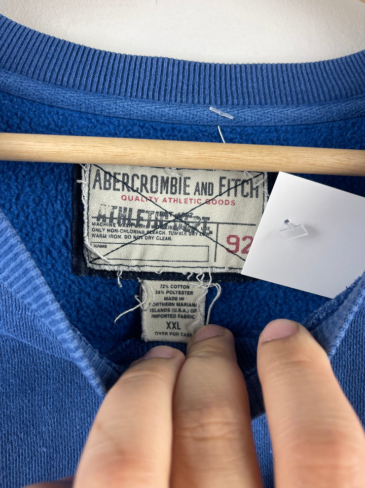 Vintage Abercrombie And Fitch Embroidered Blue Crewneck