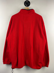 Vintage 90s Pro Player Ohio State Buckeyes Quarter Zip Red Fleece Sweater